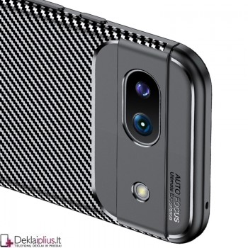 Carbon guminis dėklas su kameros apsauga - juodas (Google Pixel 8A)